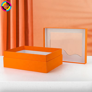 Boîte cadeau en papier rigide personnalisée avec fenêtre transparente en PVC pour l'emballage de cadeaux alimentaires - Product Image 4