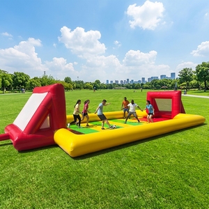 Venta al por Mayor de Fábrica: Campo de Fútbol Inflable de PVC de 12x6m con Portería, Bomba de Aire Incluida y 2 Años de Garantía para Entretenimiento al Aire Libre - Product Image 1