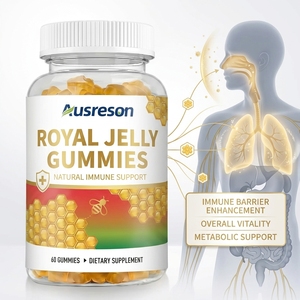 Ausreson OEM Complément Gommeux Bio à l'Extrait de Gelée <span class=keywords><strong>Royale</strong></span> Brute, Soutien du Système Immunitaire, Gommes de Gelée <span class=keywords><strong>Royale</strong></span> au Collagène Naturel Chinois - Product Image 1