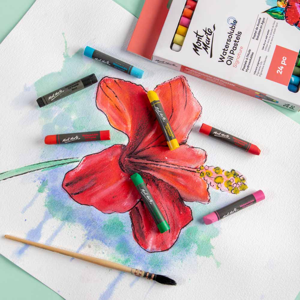 ねこのオイルパステル画 オイルパステル画 245×320mm #オイルパステル #パステル画