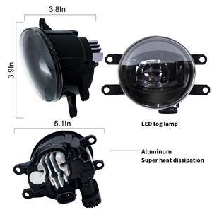 2 pièces de rechange pour <span class=keywords><strong>Toyota</strong></span> Camry / RAV4 /xA /Highlander / <span class=keywords><strong>Yaris</strong></span>/Corolla, nouveau conducteur, phare antibrouillard à LED - Product Image 2