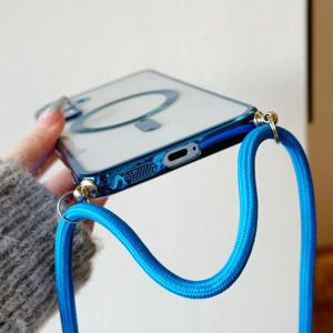 <span class=keywords><strong>Coque</strong></span> de téléphone plaquée lanière bandoulière pour <span class=keywords><strong>Samsung</strong></span> S25 S24 S23 S22 <span class=keywords><strong>S21</strong></span> couverture de <span class=keywords><strong>collier</strong></span> ultra magnétique - Product Image 3