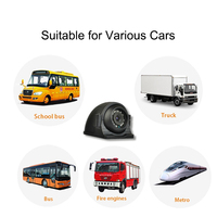Caméra de recul étanche IP69K avec vision nocturne 1080P AHD pour camion, bus, vue arrière, vue latérale, système MDVR