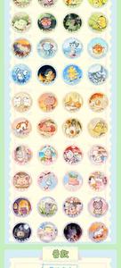 Aimant de réfrigérateur en céramique personnalisé DM, motif <span class=keywords><strong>Chikorita</strong></span> Eevee, en porcelaine aquarelle, décalcomanie décorative pour la maison, cadeau - Product Image 4