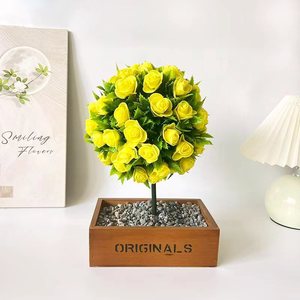 Rosa Artificial de Tallo Único con Base de Espiga para Decoración Floral en Jardín, Césped, Navidad, Mesa de Boda - Product Image 6
