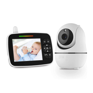 Populaire 3.2 pouces LCD moniteur intelligent bébé caméra moniteur <span class=keywords><strong>lecteur</strong></span> de musique <span class=keywords><strong>Audio</strong></span> bidirectionnel Vision nocturne caméra vidéo bébé moniteur caméra - Product Image 5