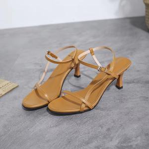Sepatu Sandal Wanita Musim Panas Model Baru Elegan Seksi Hak Tinggi Stiletto Tali Romawi - Product Image 3
