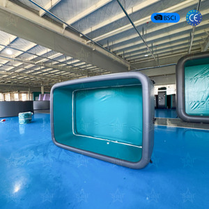 <span class=keywords><strong>Piscine</strong></span> hors sol géante de <span class=keywords><strong>5</strong></span> <span class=keywords><strong>pieds</strong></span> de profondeur, pliable, <span class=keywords><strong>gonflable</strong></span>, avec poignées, pour la natation en plein air - Product Image 3