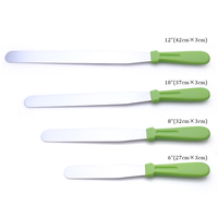 Support logo personnalisé palette de gâteau couteau spatule à glaçage spatule triangulaire grattoir à beurre spatule outil de gâteau