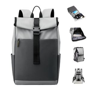 Sac à Dos Scolaire et Professionnel Extensible Antivol Grande Capacité (36-59L) Imperméable et Tendance pour Hommes – Idéal pour l'Extérieur et l'Université – Vente en Gros - Product Image 1