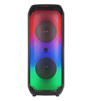 Haut-parleur de karaoké portable OEM double 8 pouces avec lumière flamme, meilleur caisson de basses pour karaoké, haut-parleur de fête 40W avec micro sans fil