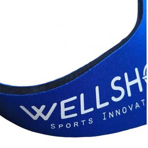 Visera Plana de Neopreno Azul Marino RYO Soft Sport con Cierre de Velcro y Serigrafía para Niños, Venta al Por Mayor - Product Image 4