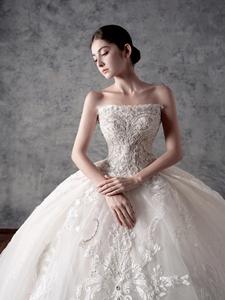 <strong>Wedding</strong> <strong>Dress</strong> Ball Gown Lace Ceremony Gown Princess Luxury Customize Plus <strong>Size</strong> White Ivory Gown Pearl Bridal Bride <strong>Dress</strong> - Product Image 5