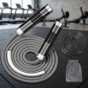 Corde à sauter avec poignée en bois, EVA, couleur et logo personnalisables, longueur réglable, pour la gym, la boxe, l'entraînement et les exercices de fitness - Product Image 2