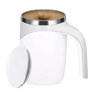 OEM home office 304 stainless steel mug portable usb rechargeable automatic magnetic stirring coffee cup