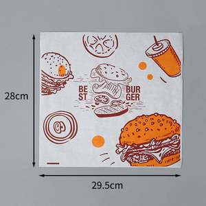 Papel de Envoltura Biodegradable Personalizado de Fábrica para Sándwiches y Hamburguesas, Papel de Grado Alimenticio a Prueba de Grasa para Alimentos y Papas Fritas - Product Image 3