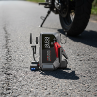 Démarreur de voiture d'urgence 12000 mAh, batterie externe portable 12 V, courant de crête 1000 A, lumière LED