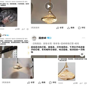 Modern Minimalist Designer Lighting Fixture Single-Head Glass Chandelier for <b>Dining</b> Room Bedroom <b>Light</b> Luxury Creative Unique - Product Image 2