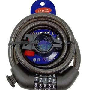 Candado para Bicicleta de Alambre de Acero con Combinación de 5 Dígitos, Equipo de Ciclismo Antirrobo Duradero - Product Image 5