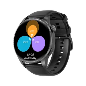 Neuankömmling DT3 Neu 1,45 Zoll 412x412 Pixel Round Screen Fitness Tracker IP68 Wasserdicht BT Calling Smart Watch für Männer