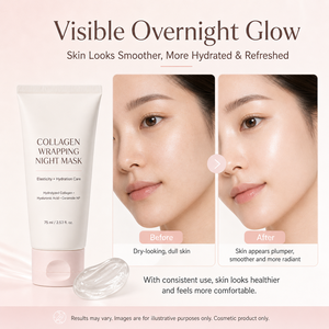 <span class=keywords><strong>Masque</strong></span> de <span class=keywords><strong>nuit</strong></span> peel-off au collagène pour le visage, marque privée, anti-affaissement et anti-terne, pour l'hydratation et l'élasticité - Product Image 5