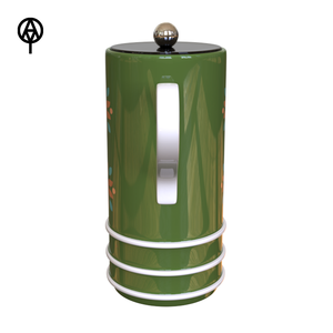 Cafetière à presse française de style <span class=keywords><strong>vintage</strong></span> personnalisé, vente en gros de presse française en céramique écologique pour cafés hôtels motif d'art populaire - Product Image 2