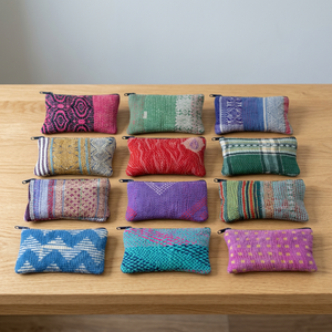 Indien Fait À La Main Unique Patch Kantha Portefeuille - Product Image 3