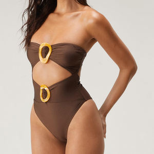 Nueva llegada mujer traje de baño de una pieza niñas más traje de baño de tamaño - Product Image 3