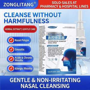 Spray <span class=keywords><strong>Nasal</strong></span> Salino <span class=keywords><strong>con</strong></span> Sal Marina OEM para Rinitis, Limpieza e Higiene, 30mL - Product Image 4