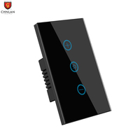 Interrupteur variateur intelligent sans fil avec panneau tactile, pour luminaire, contrôlable à distance en verre trempé, wi-fi, compatible avec Tuya, nouveauté