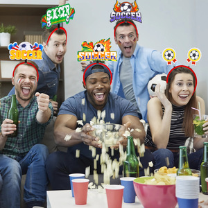 Nuevas Diademas Elásticas para Fútbol 2026, Accesorios para el Cabello con Temática Deportiva <span class=keywords><strong>de</strong></span> Fútbol, para Fiestas Temáticas del Día del Partido - Product Image 6