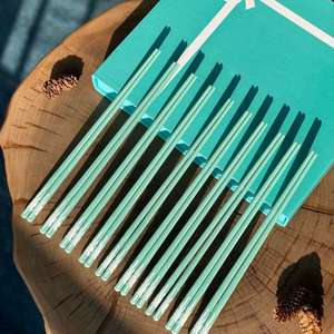 Household <b>Gifts</b> Set Light Blue Chopsticks Set 10 Pairs Reusable Chopsticks With <b>Gift</b> Box for Dining and <b>Gift</b> - Product Image 1