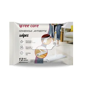 Disposable Pure Natural Organic Odorless Kitchen Decontamination Cleaning Wipes Spunlaced Non-woven Floor Cleaning Wipes
