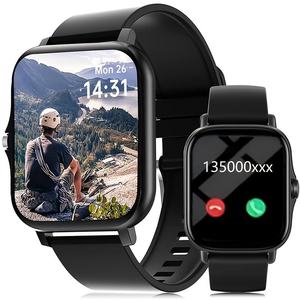 Nuevo Reloj Inteligente con Pantalla Grande y Micrófono Incorporado para Llamadas <span class=keywords><strong>de</strong></span> <span class=keywords><strong>Voz</strong></span> HD, Batería <span class=keywords><strong>de</strong></span> Larga Duración - Product Image 1