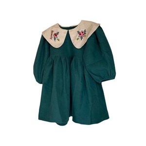 Abito Principessa Stile Mori Ricamato e Stampato per Bambine 3-8 Anni, Taglie 100-140cm, Nuova Collezione Autunnale - Product Image 5