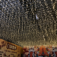 Guirlandes lumineuses LED pour l'extérieur, résistantes à l'eau, lumières de glaçon, lumières de rideau intérieures, décorations de Noël.