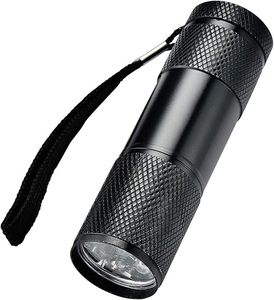Mini Linterna de Alta Calidad de Aleación de Aluminio con 9 LED de Luz Blanca Neutra, Resistente al Agua IP55, Funciona con Pilas AAA, para Camping y Emergencias - Product Image 1