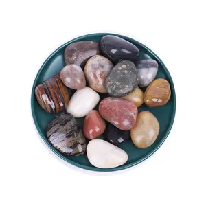 The Manufacturer Sells High Quality Red Stone And As Well As Mixed Stone Polished Pebble