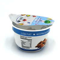 Conteneur d'emballage pour yaourt personnalisé de 7 oz avec couvercle en aluminium pour pot de yaourt