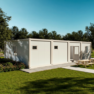 Casa prefabricada modular personalizada, casas prefabricadas, apartamento de <span class=keywords><strong>cuatro</strong></span> conexiones, 2 dormitorios, 20 pies, 40 pies, casa contenedor desmontable - Product Image 1