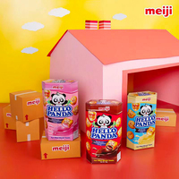 Vente en gros de Singapour Meijis Panda Sandwich Biscuit Sandwich aromatisé aux fruits 50g * 40