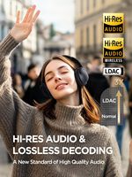 Casque antibruit 1more Sonoflow-Pro - Hq51 sur l'oreille avec LDAC pour Bluetooth sans fil haute résolution 5.4 Quietmix ANC