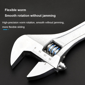 Llave inglesa de grado industrial de acero al carbono de alta calidad, llave inglesa ajustable Flexible multiusos - Product Image 4