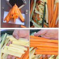 Automatische Groente Paprika Kool Bietenblokje Snijden Aardappel Chip Franse Strip Cutter Wortelstok Cutter Machine Prijs
