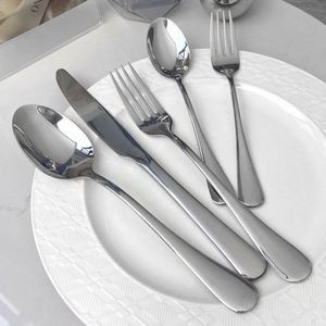 High-end Premium Silverware Knife Fork <b>Spoon</b> Gold Flatware Sets 304 Stainless Steel 5pcs Cutlery Set for Hotel Restaurant - Product Image 2