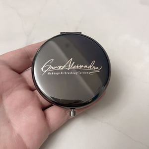 Tùy Chỉnh Chất Lượng Tốt Quà Tặng Khắc Logo Nhỏ Gọn Gương <span class=keywords><strong>Mini</strong></span> Vòng Túi Trang Điểm Gương Túi Xách Nhỏ Xách Tay Gương - Product Image 4