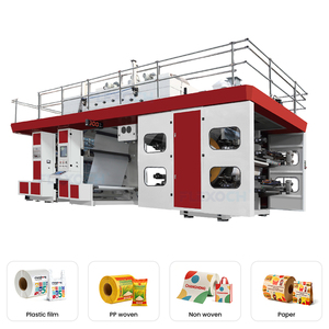 Machine d'impression flexographique à impression centrale automatique 4 couleurs 350 m/min pour film plastique PE PP - Product Image 1