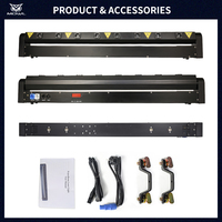 MOWL 8 Yeux DMX 500mw Barre Laser Rouge Lyre Laser à Têtes Mobiles pour DJ Discothèque Club Événement Scénique