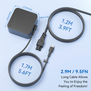 65W GaNオールインワンノートパソコンアダプター充電器（ASUS/<span class=keywords><strong>Dell</strong></span>/HP/LN対応、4つの交換可能なプラグ付き、安全認証済み、世界対応） - Product Image 3