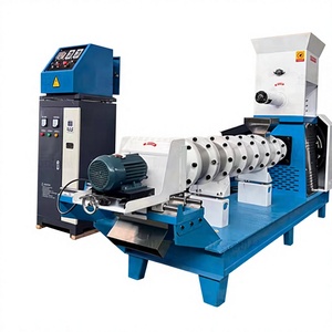 Machine extrudeuse d'aliments pour animaux à petite échelle 50-80 kg/h, machine à granulés d'aliments flottants pour poissons pour l'aquaculture domestique et l'alimentation des poissons-chats - Product Image 1